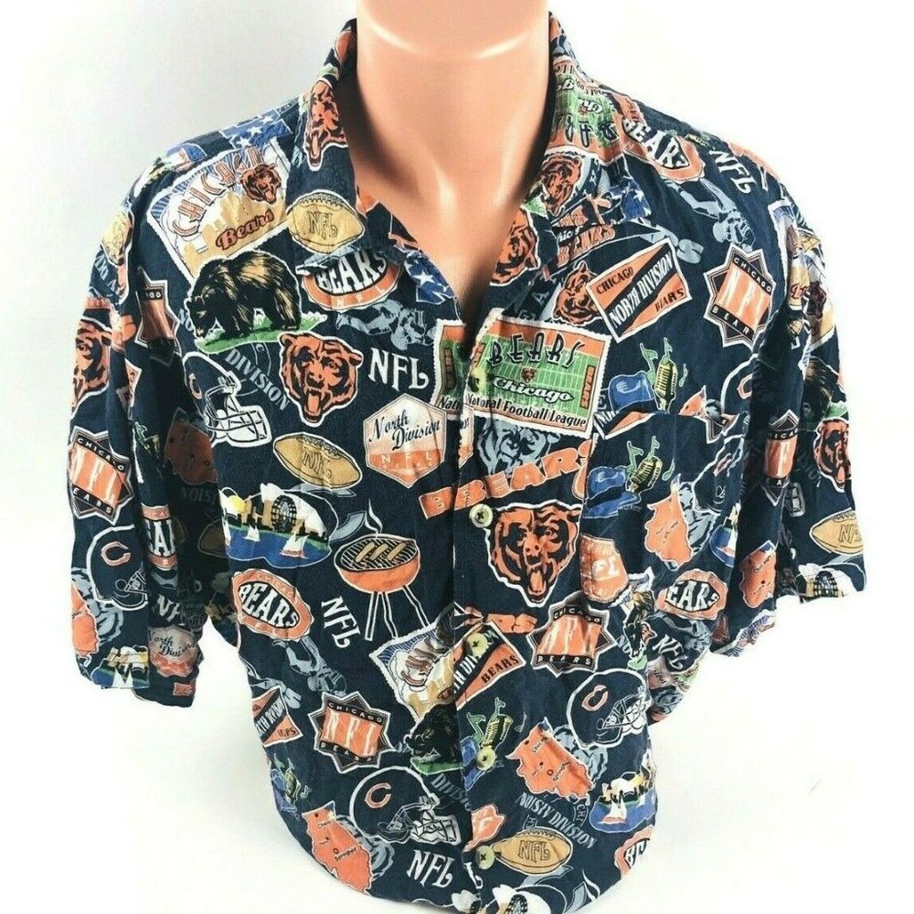 Chicago Bears button Up Shirt Size Large XL